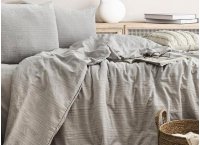 Постельное белье Washed Cotton Saheser - Salve Gri (Турция), евро